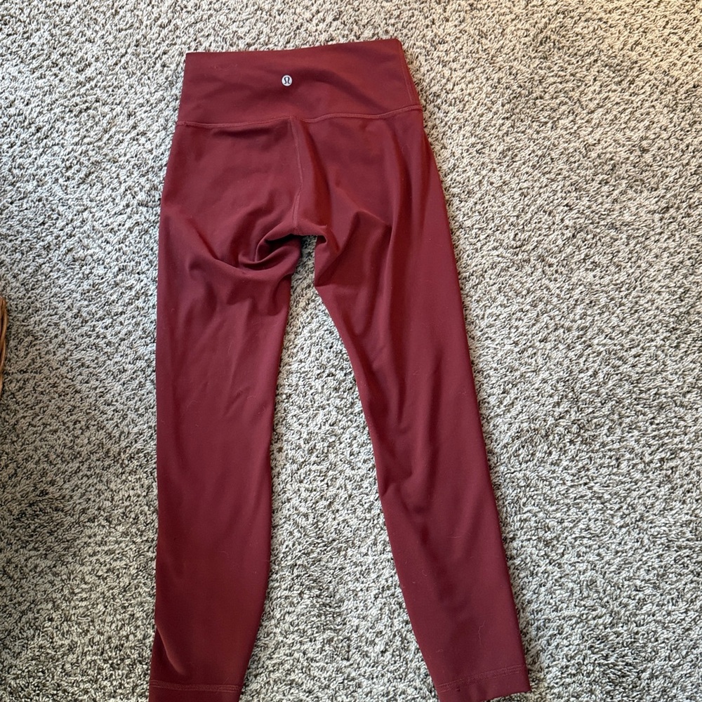 Lululemon high rise Align leggings rust
